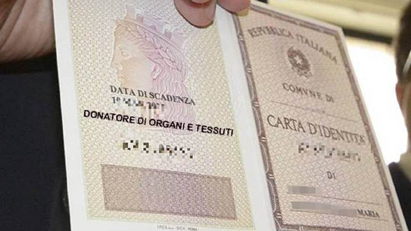 Carta Identit Donazione Degli Organi Al Via Il Progetto Anche A