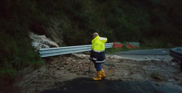 Maltempo, chiusa per frana la provinciale per Tropea