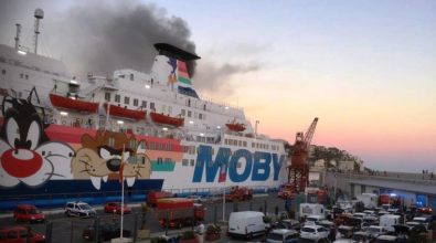 Divampa incendio su traghetto Moby, a bordo sei marittimi di Pizzo