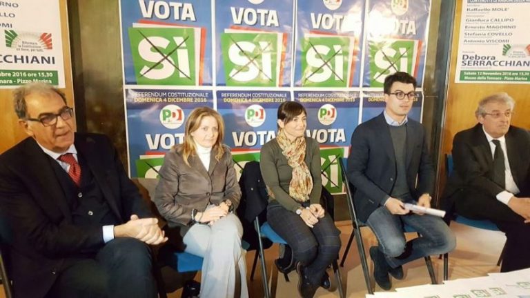 Referendum, Debora Serracchiani a Pizzo: «Diamo una possibilità al Paese»