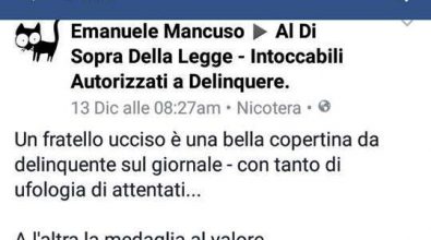 Attacchi a forze dell’ordine e Antimafia, chiuso gruppo Facebook fondato da Emanuele Mancuso