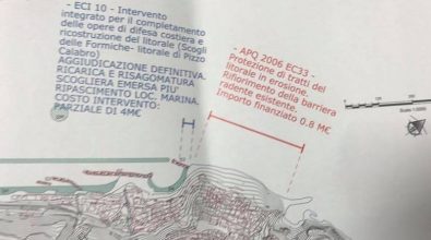 Contrasto dell’erosione costiera a Pizzo, accelerazione nell’iter dei lavori