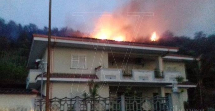 Brucia il Vibonese, vasto incendio a Dasà: evacuate due abitazioni