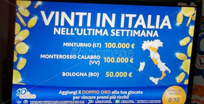 La dea bendata bacia Monterosso, vinti 100mila euro