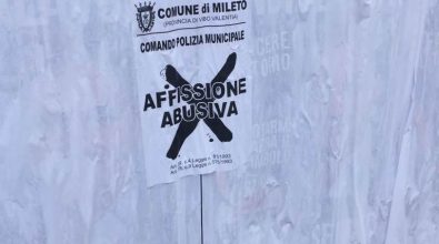 Elezioni e propaganda: impazzano a Mileto i manifesti elettorali abusivi