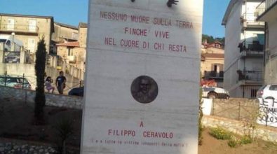 Sfregiato a Soriano il monumento in ricordo di Filippo Ceravolo