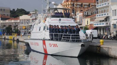 Dopo la missione in Grecia la motovedetta Cp 265 rientra a Vibo Marina