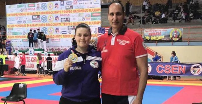 Karate, Viola Zangara conquista un altro oro al Memorial Bracciante di Eboli