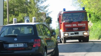 Incendio distrugge un magazzino a Soriano Calabro