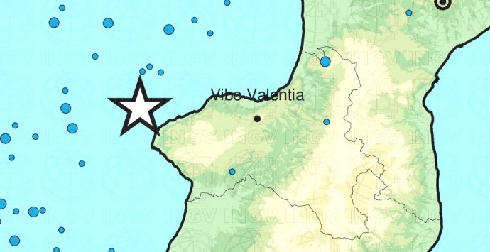 Terremoto al largo della costa vibonese: scossa di magnitudo 4.4