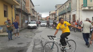 Successo a Mileto per la Ciclopedalata con il campione Claudio Chiappucci