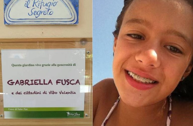 Donazione di 7.000 euro alla “Casa di Peter Pan” nel nome della piccola Gabriella Fusca