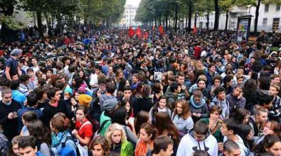 Gli studenti vibonesi alla manifestazione nazionale contro i tagli alla scuola