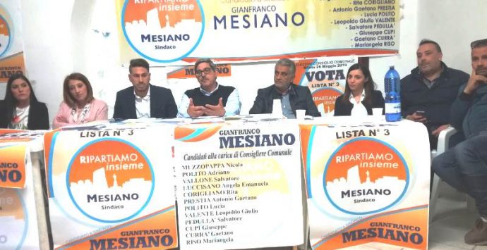 Comunali a Mileto, Gianfranco Mesiano presenta la sua squadra