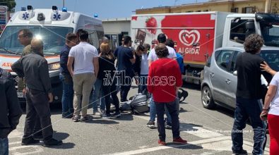 Incidente stradale a Pizzo, ferito un motociclista