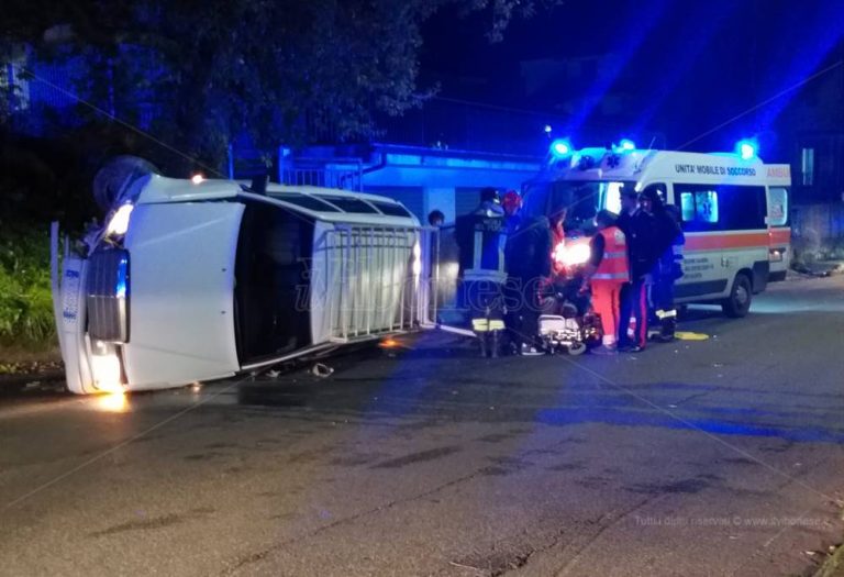 Si schianta contro un cordolo, automobilista ferito alle porte di Sant’Onofrio – Foto