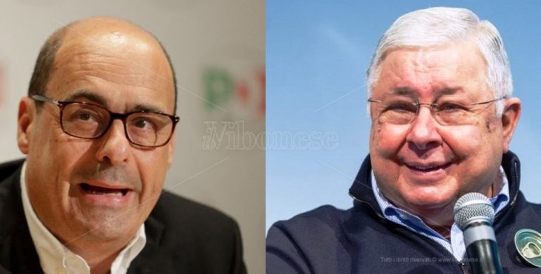 Regionali, Zingaretti a Maierato in visita allo stabilimento Callipo