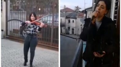 La violinista di Vibo e la cantante di Zambrone: la musica contro la paura del coronavirus – Video