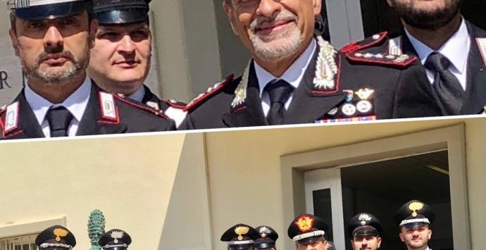 Carabinieri, il generale Carmelo Burgio in visita alle Stazioni vibonesi – Foto