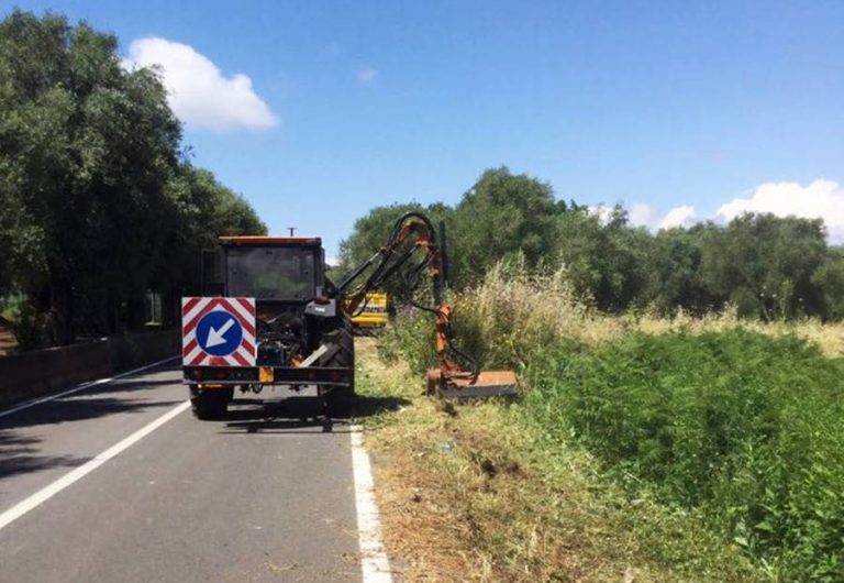 Manutenzione del verde, operai Anas al lavoro sulle strade vibonesi