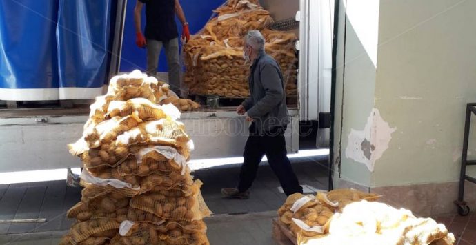 Solidarietà alimentare, 1500 chili di patate in dono ai bisognosi di Vibo