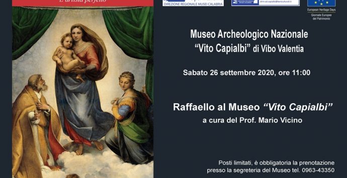 Il genio di Raffaello sbarca al Museo di Vibo con una lectio magistralis