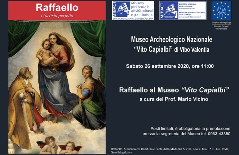 Il genio di Raffaello sbarca al Museo di Vibo con una lectio magistralis