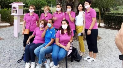 Vibo, al Parco urbano una panchina rosa per la prevenzione dei tumori – Video