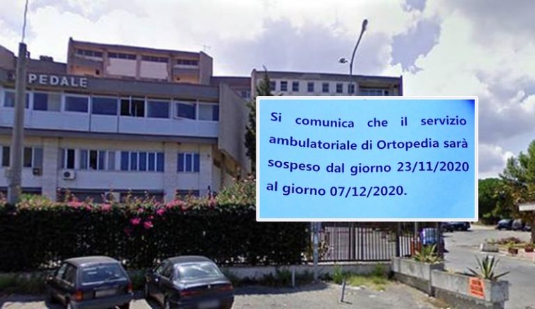 Ambulatorio ortopedico di Tropea chiuso all’insaputa del Cup che prenota le visite