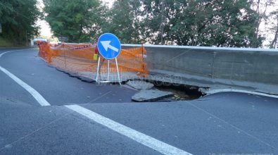 Strada crollata a Longobardi, il Codacons chiede conto al Comune: «E adesso chi paga?» -Video