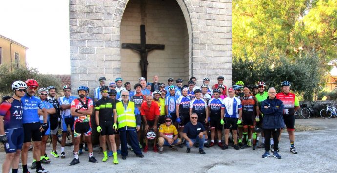 Mileto, successo per il bici pellegrinaggio alla Madonna della Catena di Dinami