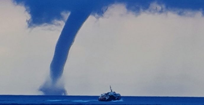 Maltempo nel Vibonese, grossa tromba d’aria al largo di Capo Vaticano