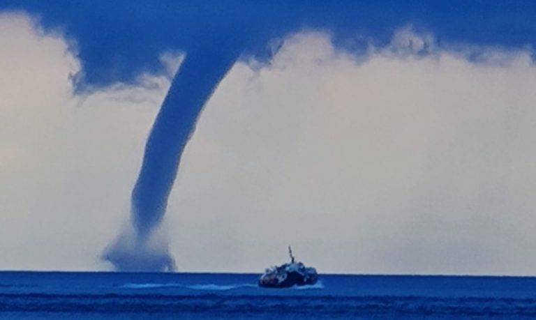 Maltempo nel Vibonese, grossa tromba d’aria al largo di Capo Vaticano