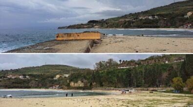 Porto di Sant’Irene, litorale devastato dalle mareggiate. Il sindaco: «Ripercussioni pesanti sul turismo»