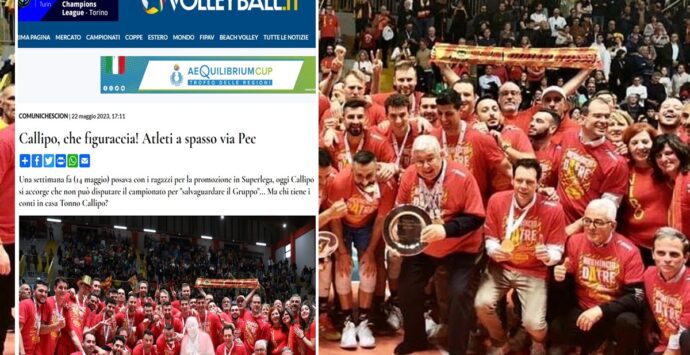 Volleyball.it contro decisione di Pippo Callipo di ritirare la squadra dopo promozione in A1