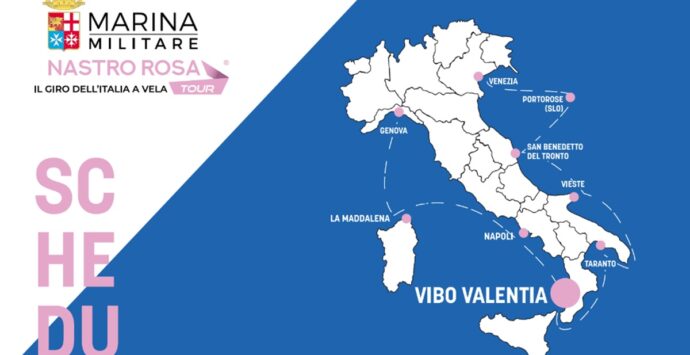 Vibo accoglie il “Nastro Rosa Tour”, il Giro d’Italia a vela organizzato dalla Marina Militare