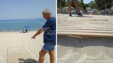 Vibo Marina e Bivona: passerelle per i disabili utili solo a metà  – Video