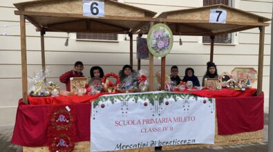 Mileto, bella iniziativa solidale degli alunni della IV B della scuola primaria