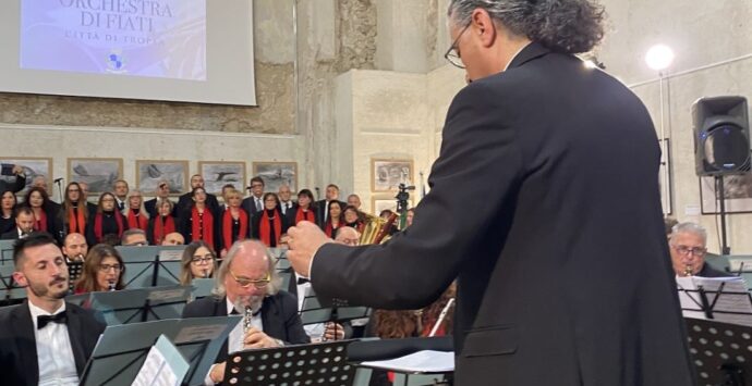 Standing ovation per l’esibizione dell’Orchestra di Fiati di Tropea