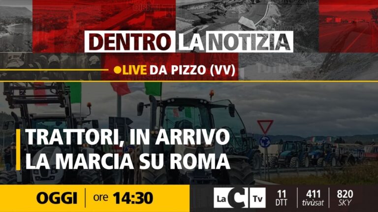 Dentro la notizia, continuano le proteste degli agricoltori con i trattori: ora puntano a Roma