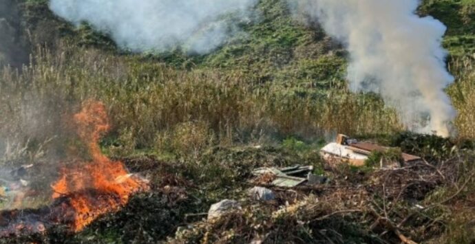 Discarica abusiva a Parghelia: rifiuti abbandonati e dati alle fiamme