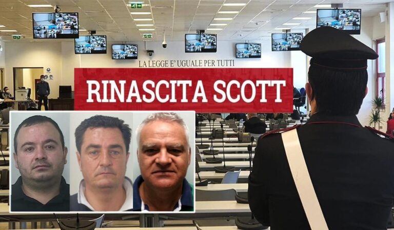 Rinascita Scott: proroga per motivazioni sentenza di primo grado, sospesi i termini di custodia