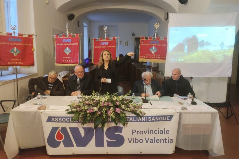 A Nicotera l’assemblea dei soci dell’Avis provinciale