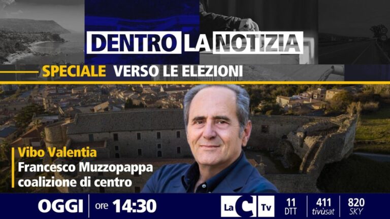 Elezioni Vibo, a Dentro la notizia intervista al candidato a sindaco Muzzopappa