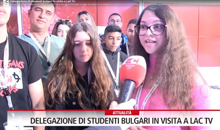 Dalla Bulgaria a Vibo venti studenti negli studi di LaC Tv alla scoperta del network