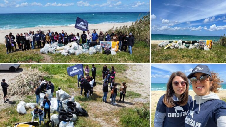 Giornata della terra, a Pizzo i volontari ripuliscono la spiaggia da 450 chili di rifiuti – Foto