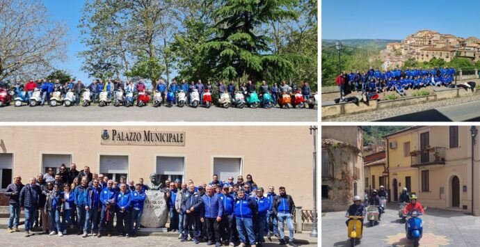 Vespaclub Rizziconi fa tappa a Monterosso e all’oasi Wwf del lago Angitola