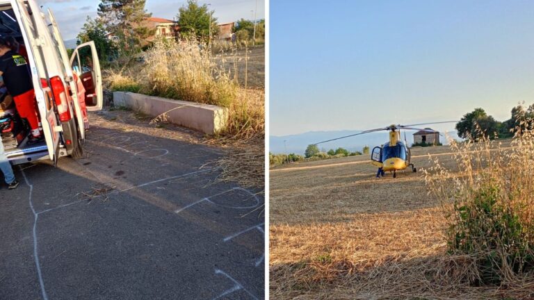 Mileto, lite tra vicini rischia di finire in tragedia: pensionato colpito alla testa, interviene l’elisoccorso