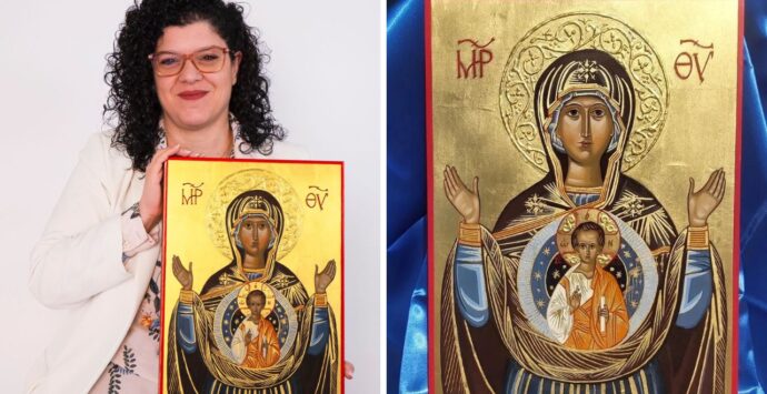 L’artista di Ricadi Michela Ferrara si aggiudica il secondo posto al concorso nazionale di iconografia bizantina