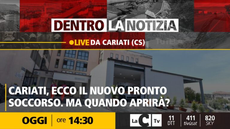 Il nuovo pronto soccorso di Cariati tra ritardi e prospettive future: focus a Dentro la notizia